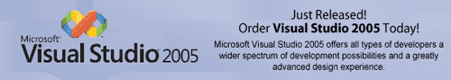 Just Released! Order Visual Studio 2005 Today!